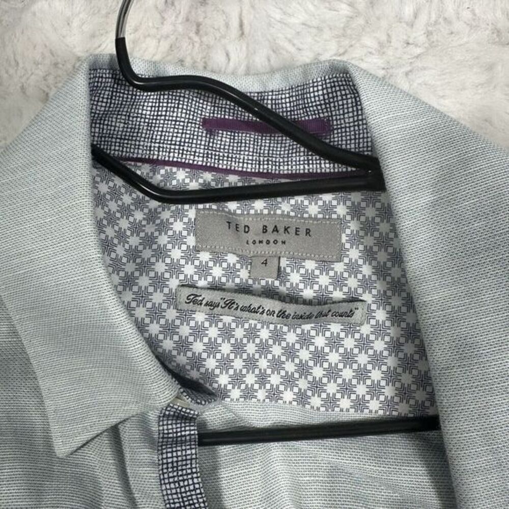 Ted Baker Light Green and Light Blue Dress Shirts - Picture 5 of 9